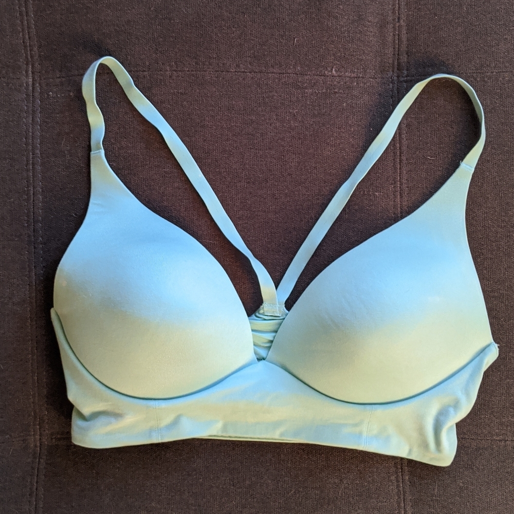 VS blue lounge bra, bralette 32D, small used